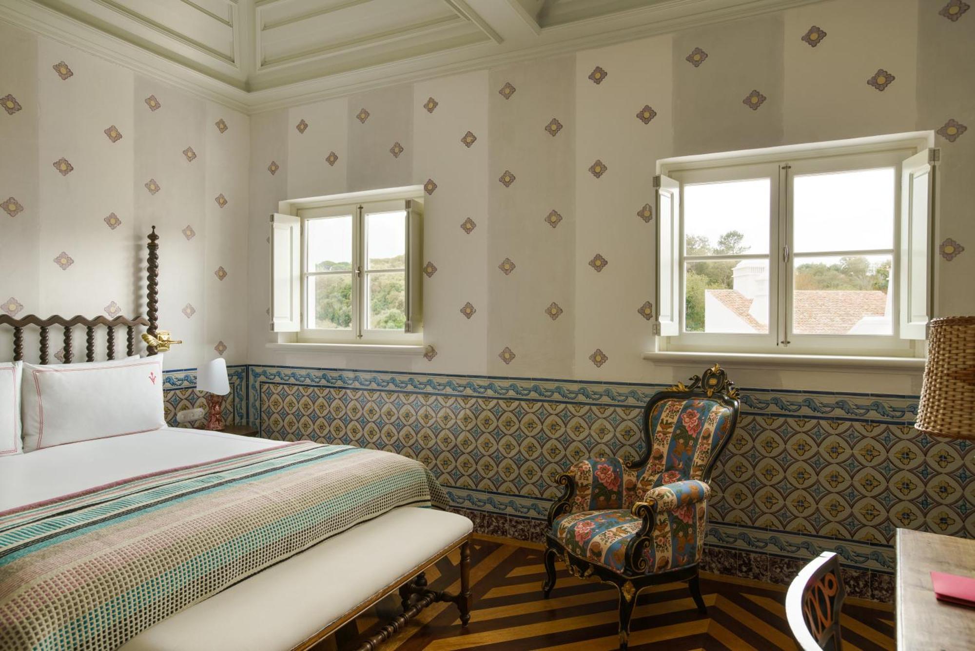 Quarto Duplo com Vista Jardim